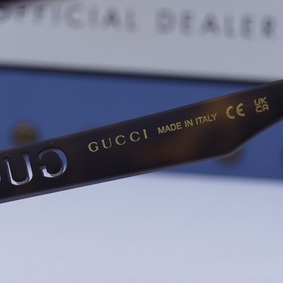 Gucci GG1572O 002 Rectangle Eyeglasses 54mm – Matte Havana - Picture 9 of 12